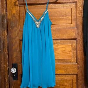 Teal dress by Express